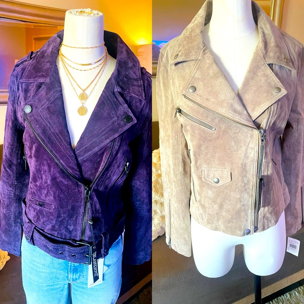 Leather Jacket Bundle. 100% Genuine Suede Leather Jackets. BlankNYC. Size M. NWT